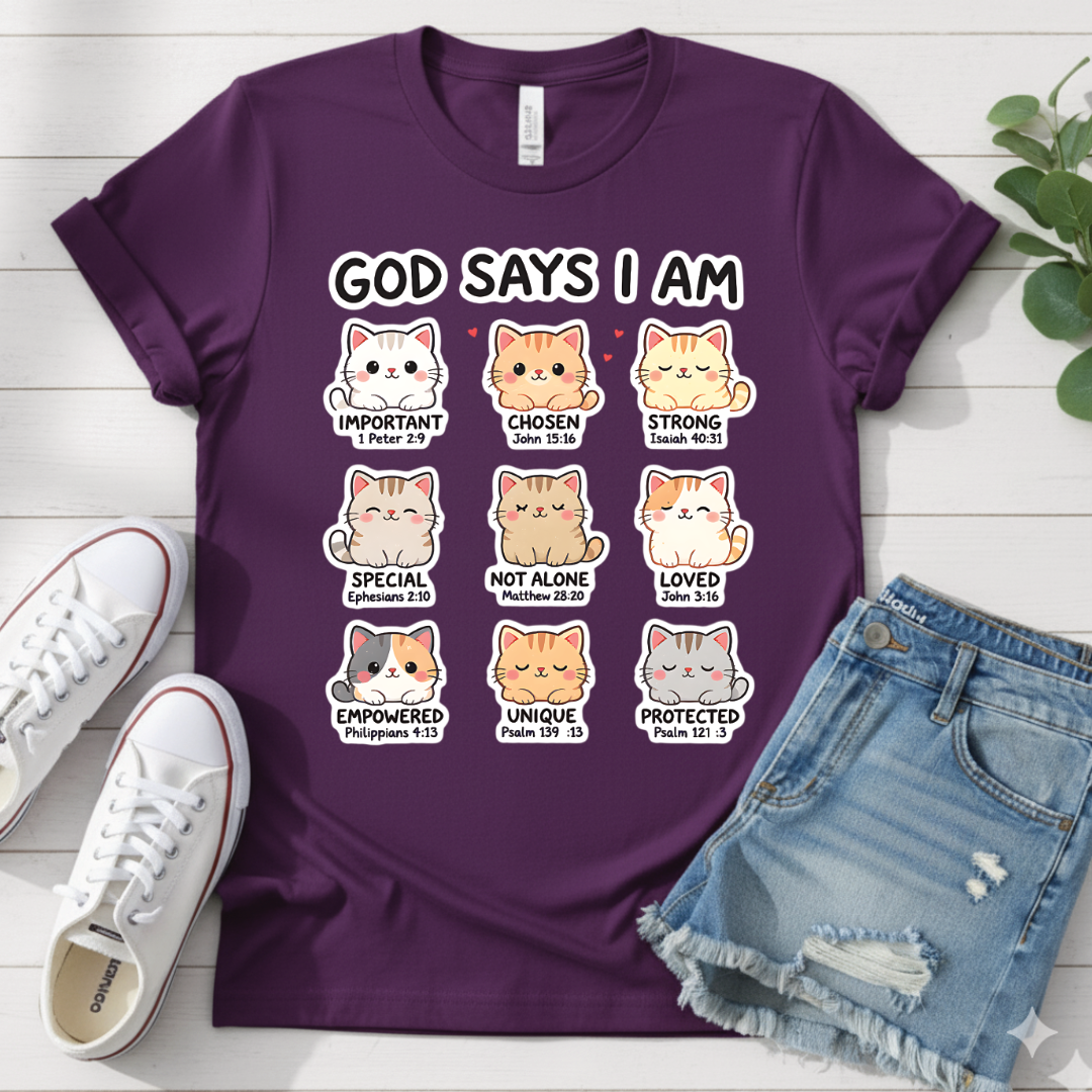 GOD SAYS I AM T-SHIRT