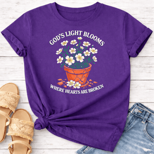 GOD'S LIGHT BLOOMS T-SHIRT