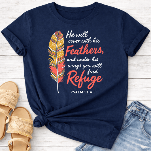 PSALM 91:4 T-SHIRT