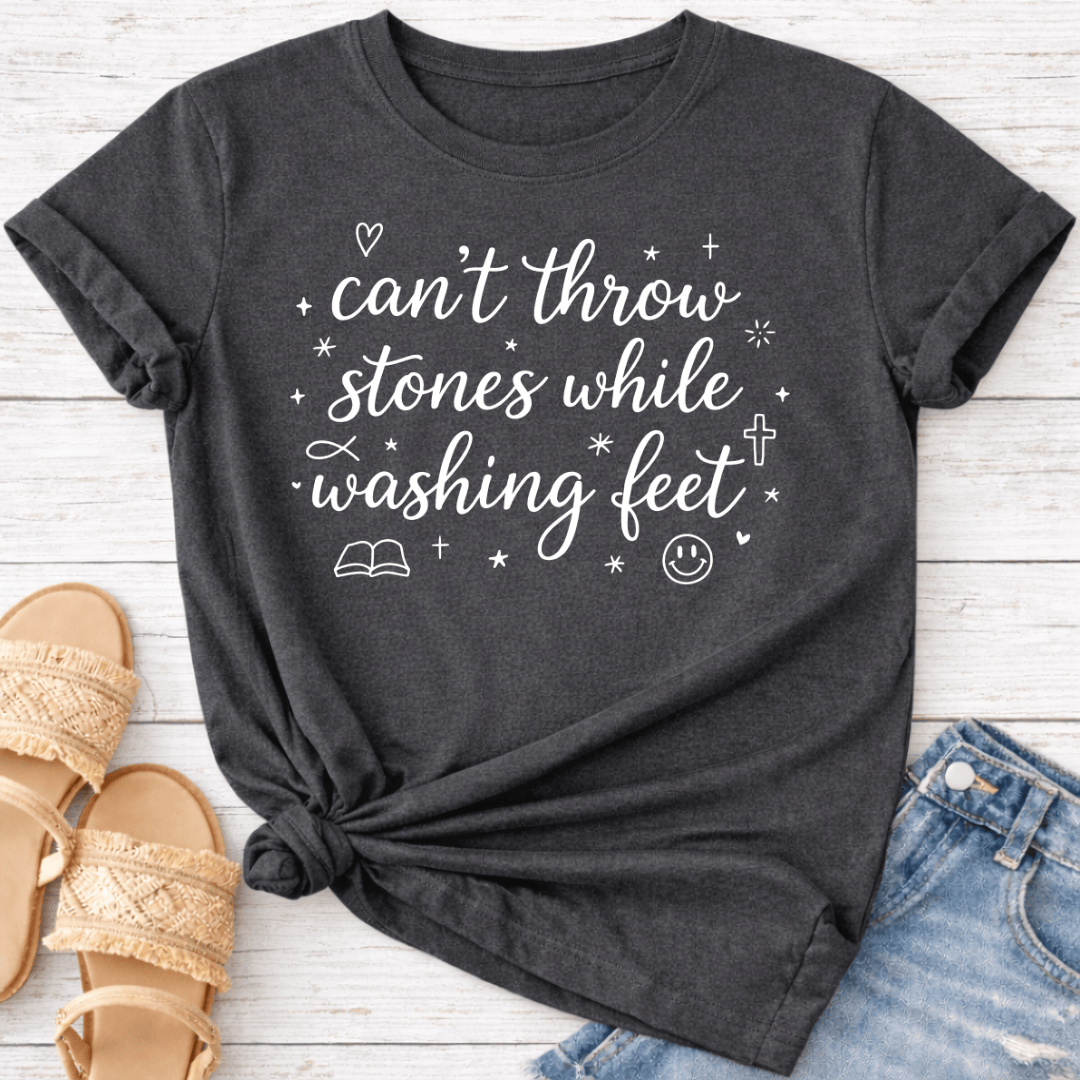 CAN'T THROW STONES T-SHIRT