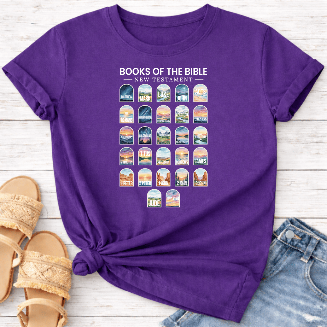 NEW TESTAMENT BOOKS T-SHIRT