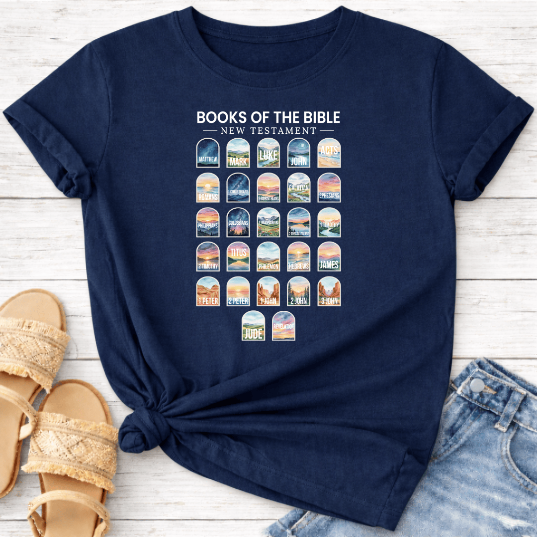 NEW TESTAMENT BOOKS T-SHIRT