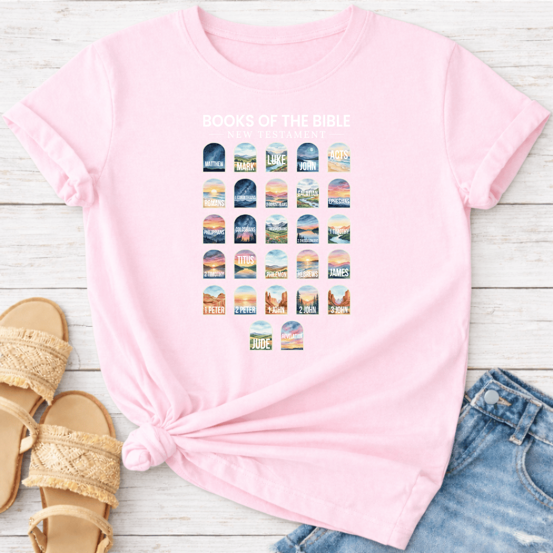 NEW TESTAMENT BOOKS T-SHIRT