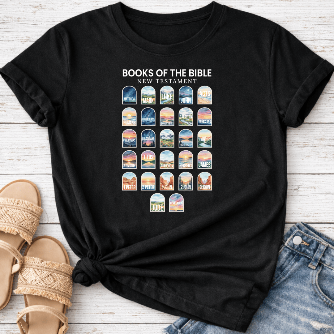 NEW TESTAMENT BOOKS T-SHIRT