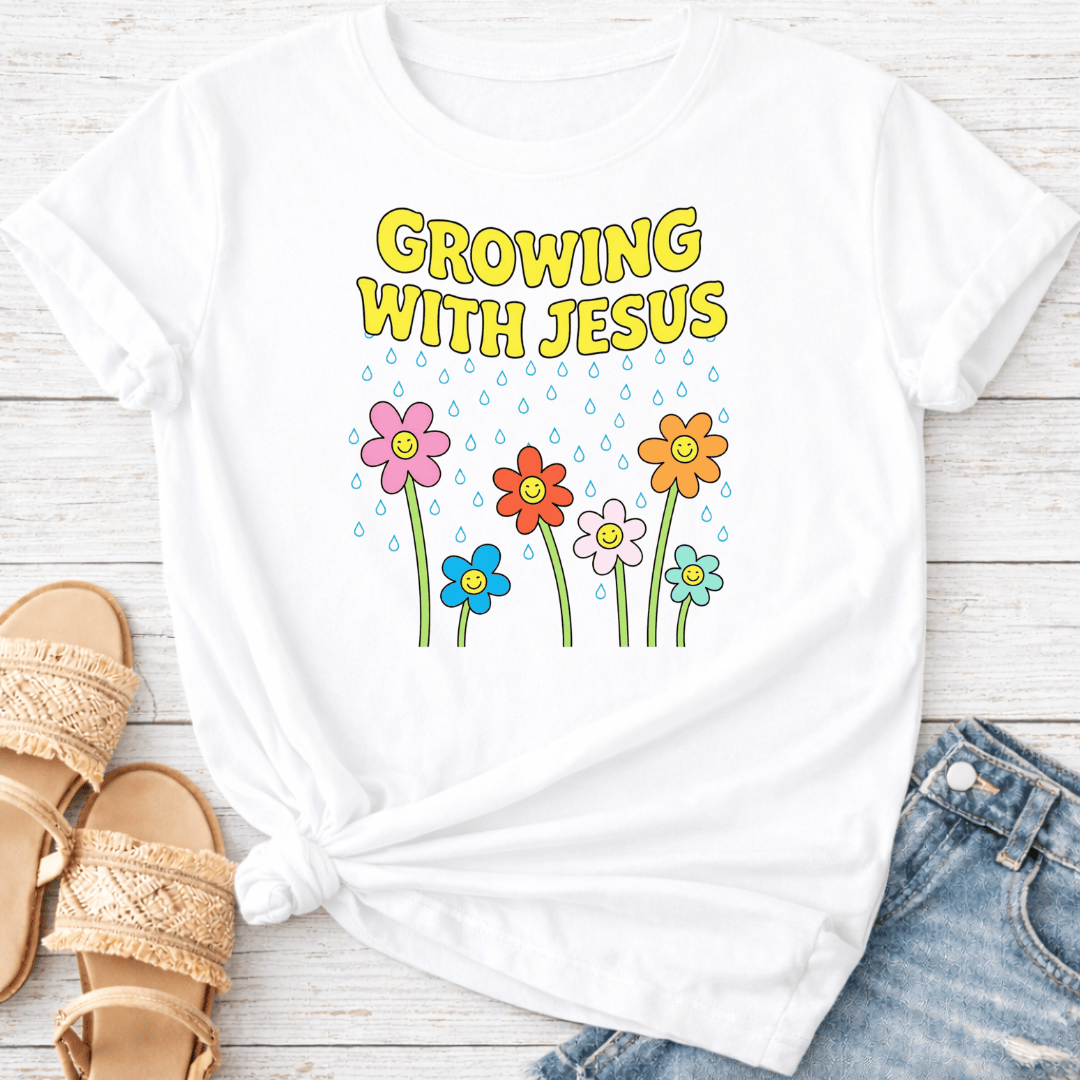 GROWING WITH JESUS T-SHIRT
