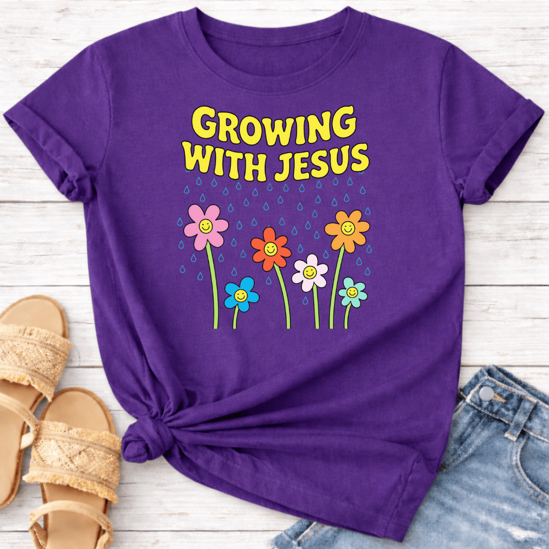 GROWING WITH JESUS T-SHIRT