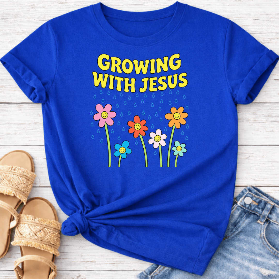 GROWING WITH JESUS T-SHIRT