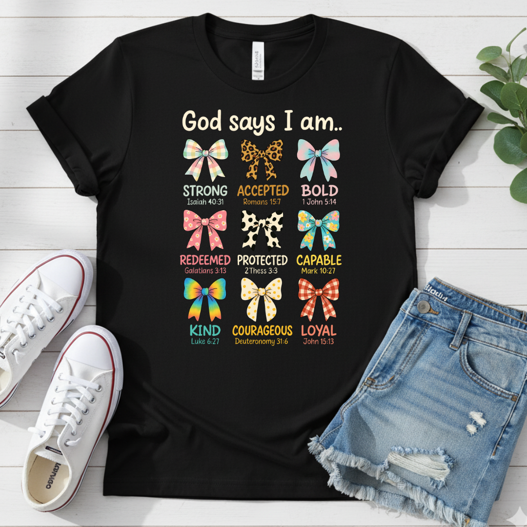 GOD SAYS I AM.. T-SHIRT