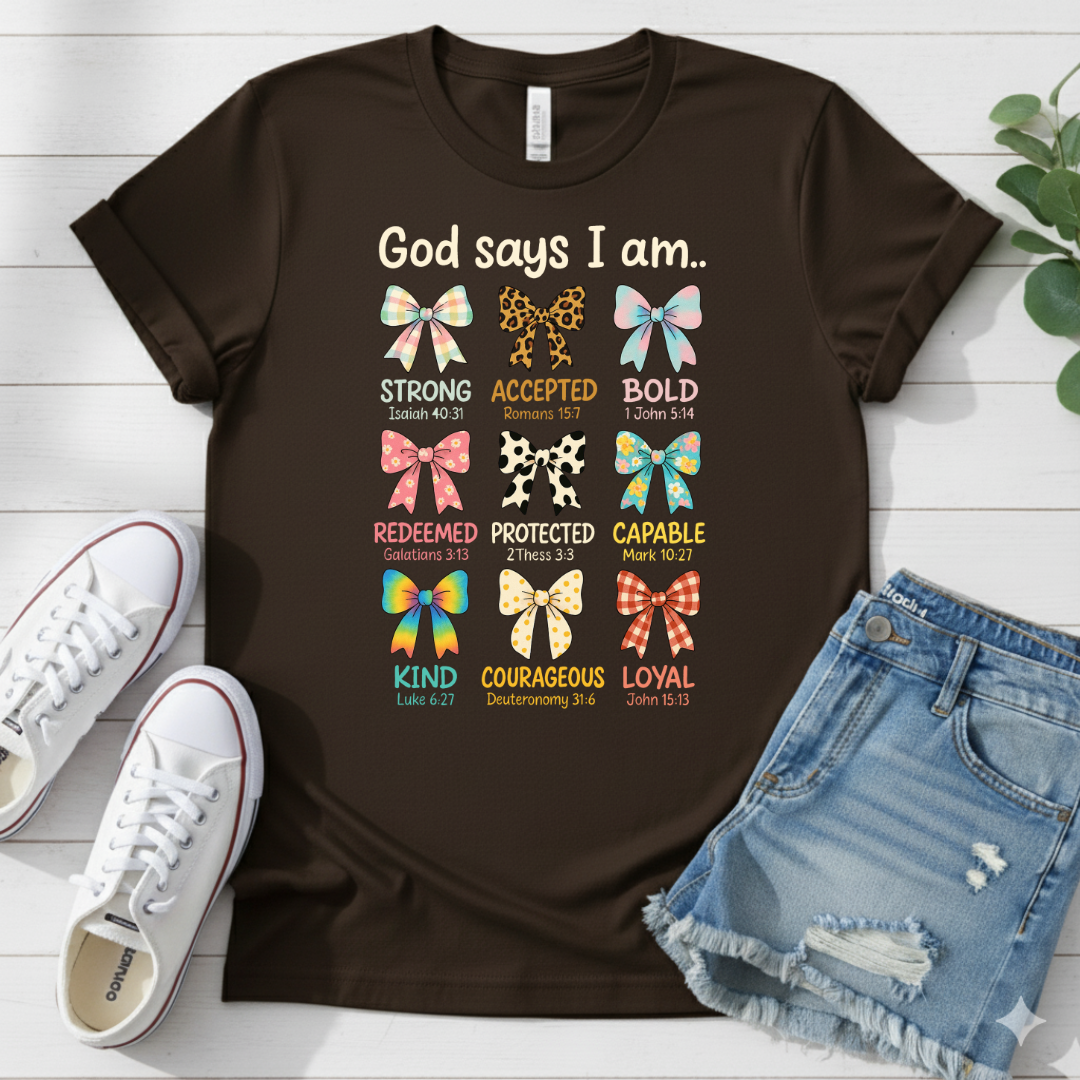 GOD SAYS I AM.. T-SHIRT