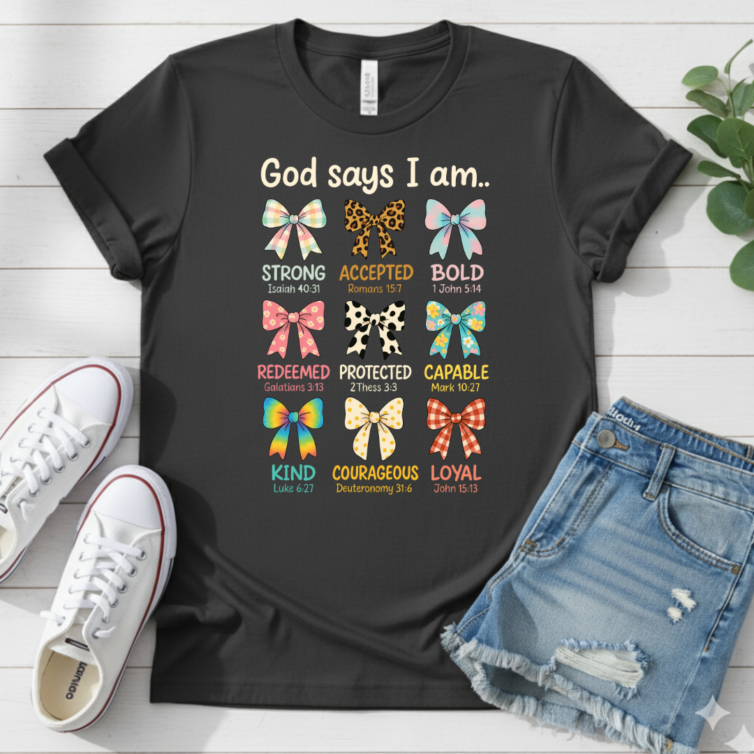 GOD SAYS I AM.. T-SHIRT