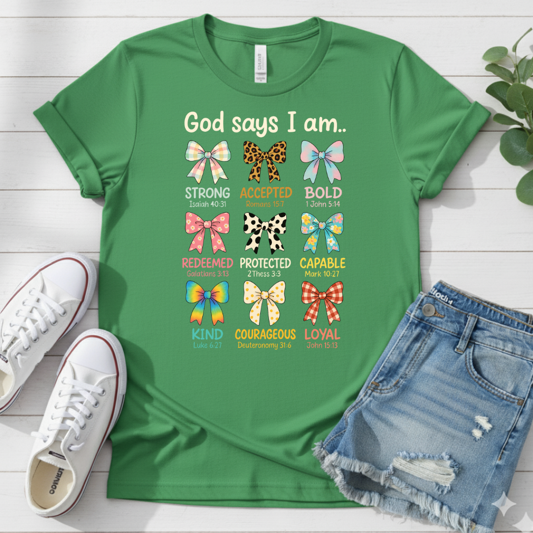 GOD SAYS I AM.. T-SHIRT