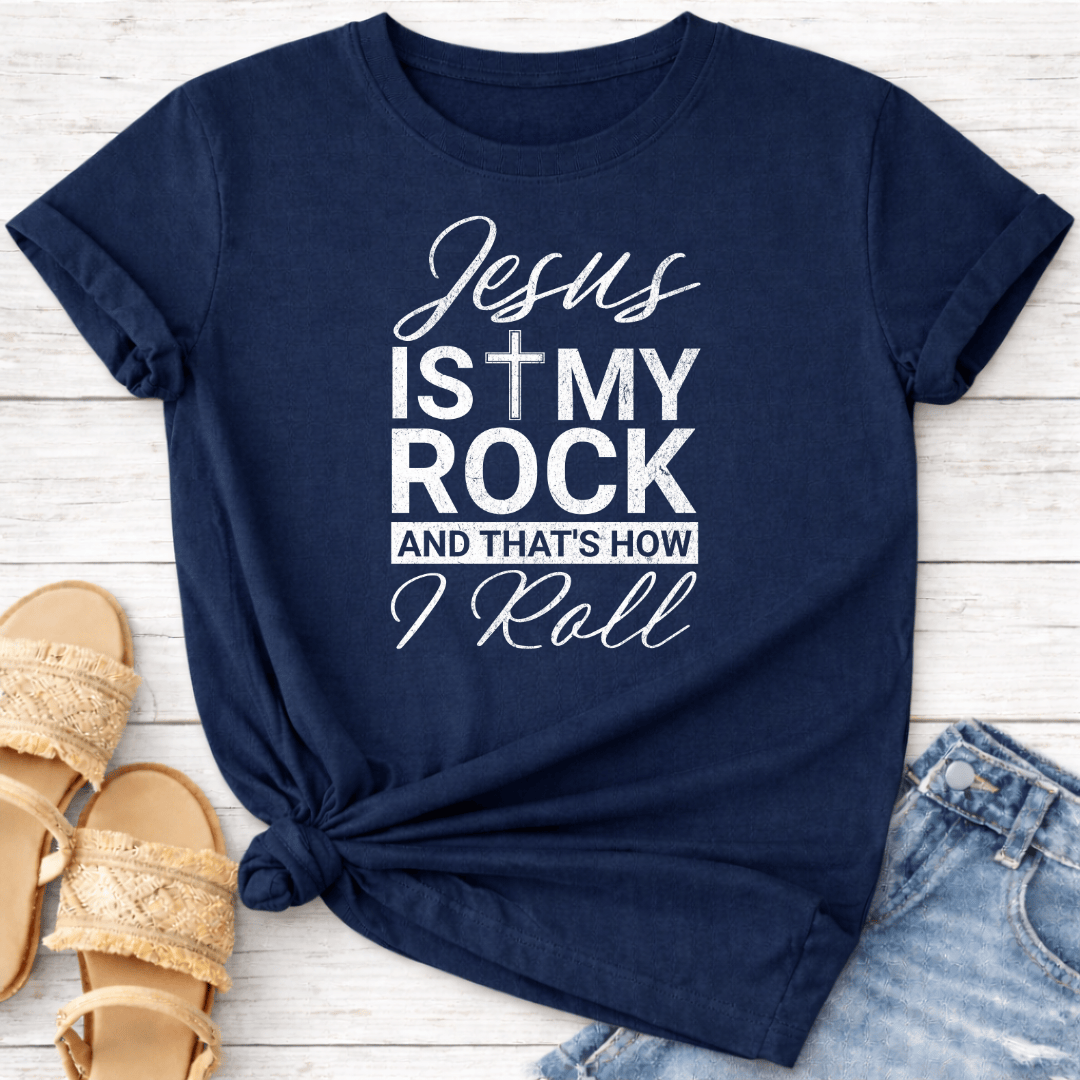JESUS IS MY ROCK T-SHIRT