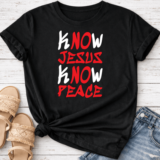 KNOW JESUS KNOW PEACE T-SHIRT