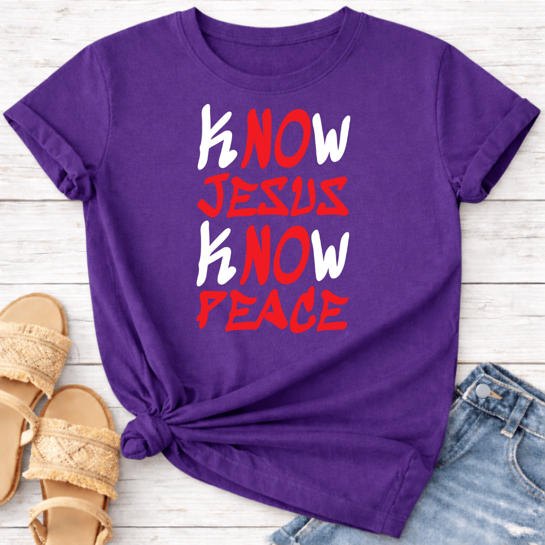 KNOW JESUS KNOW PEACE T-SHIRT