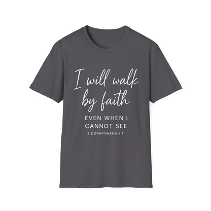 2 CORINTHIANS 5:7 T-SHIRT