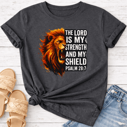 PSALM 28:7 T-SHIRT
