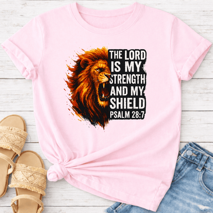 PSALM 28:7 T-SHIRT