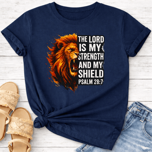PSALM 28:7 T-SHIRT
