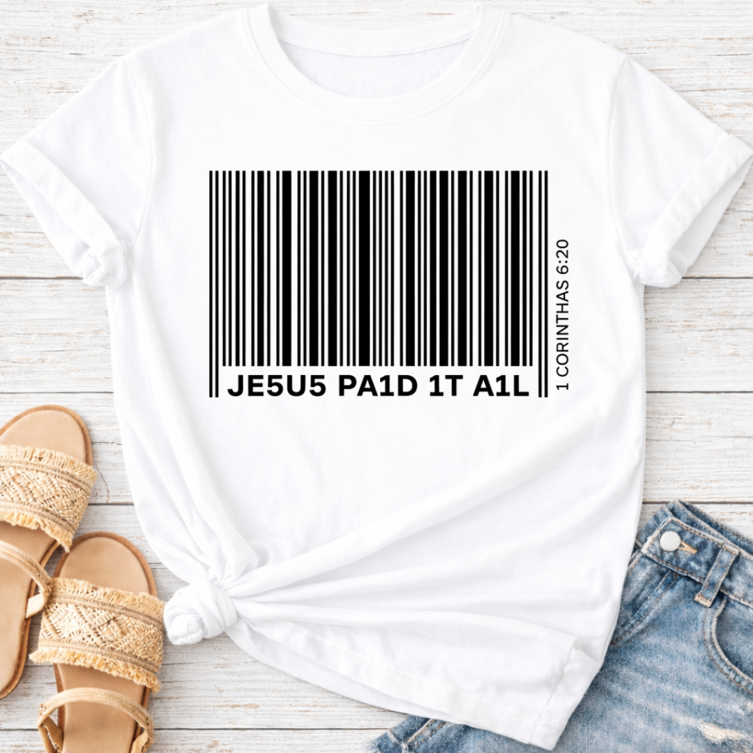 JE5US PA1D 1T A1L T-SHIRT