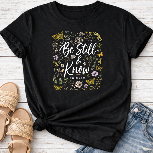 BE STILL AND KNOW T-SHIRT