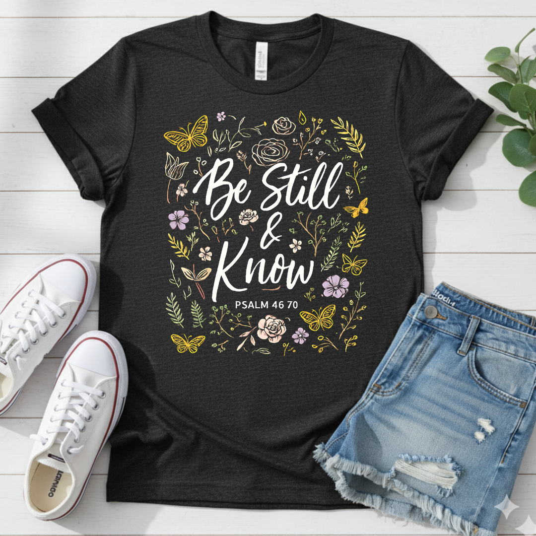 BE STILL AND KNOW T-SHIRT