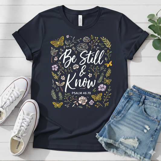 BE STILL AND KNOW T-SHIRT