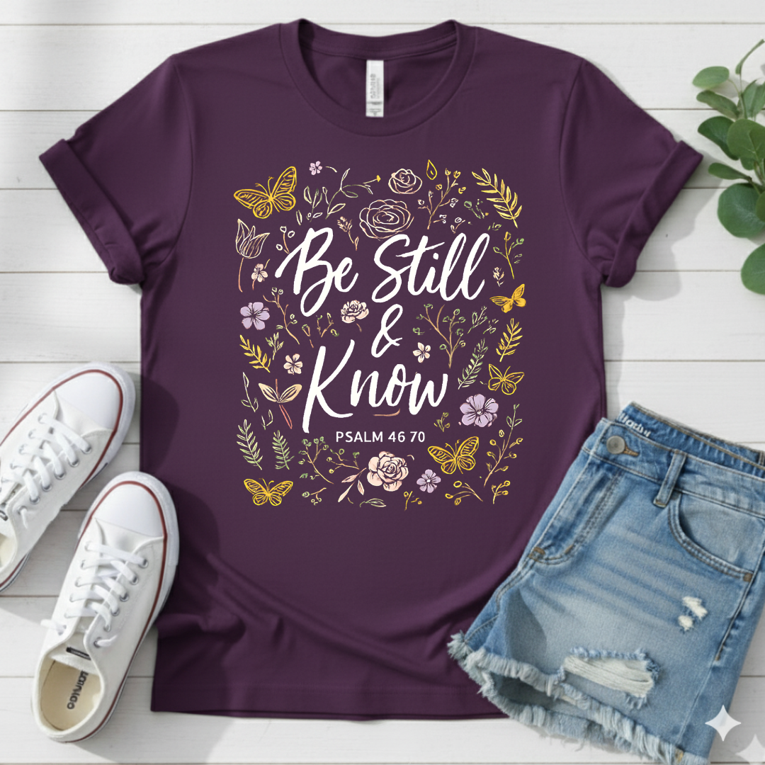 BE STILL AND KNOW T-SHIRT