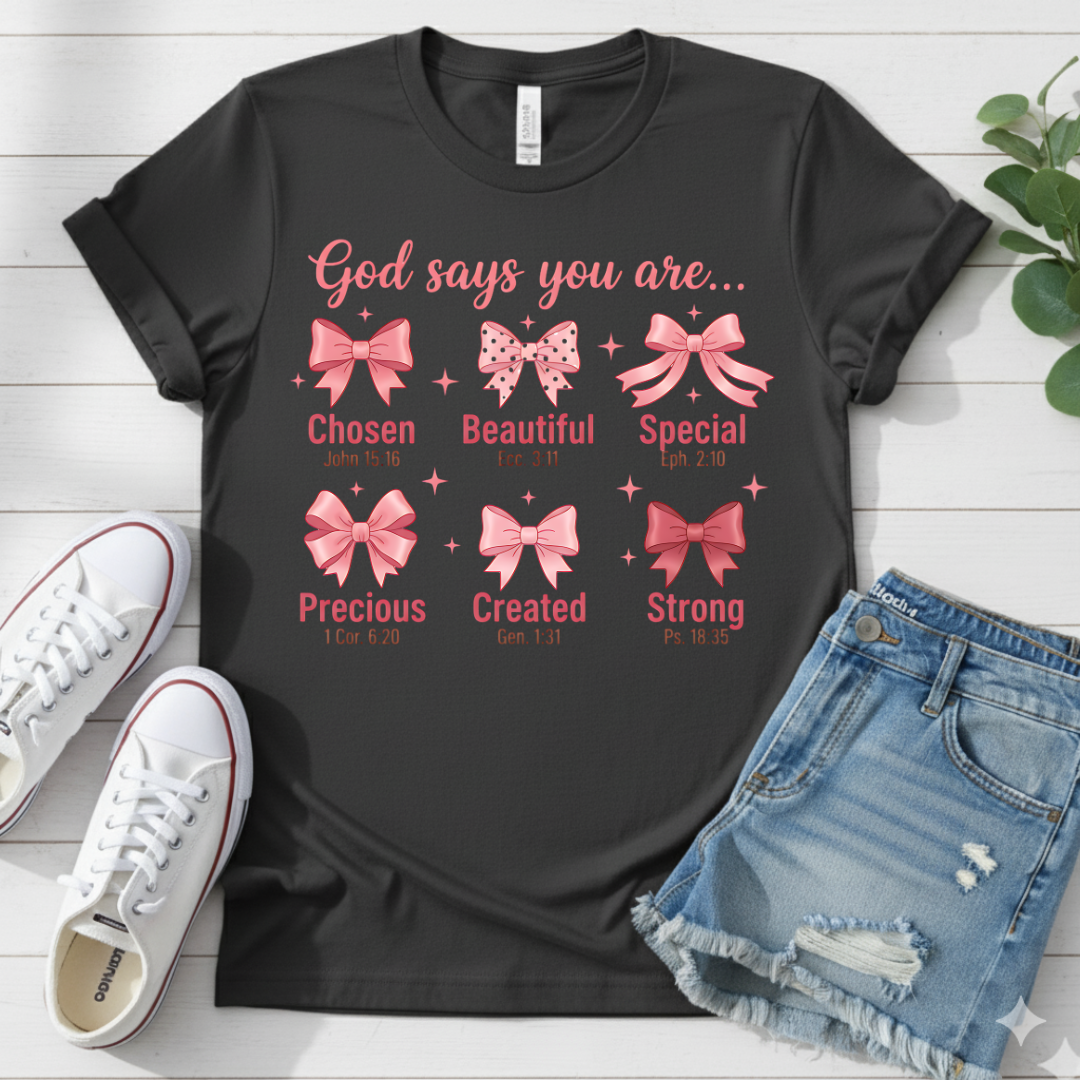 GOD SAYS YOU ARE .. T-SHIRT