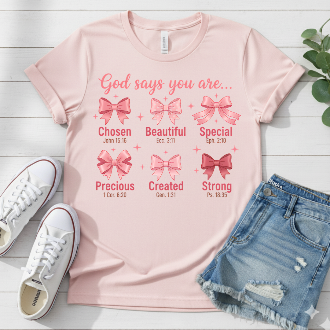 GOD SAYS YOU ARE .. T-SHIRT
