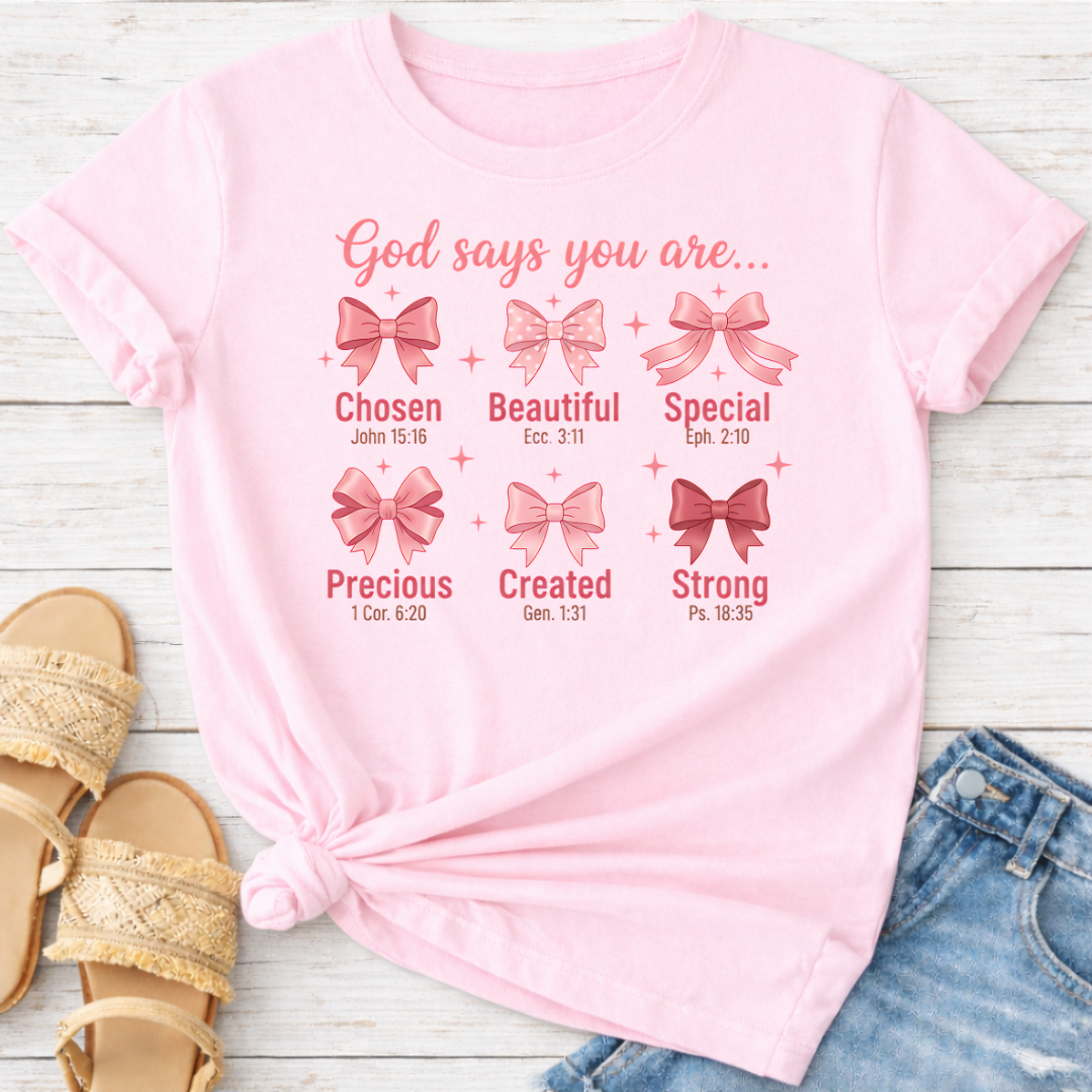 GOD SAYS YOU ARE .. T-SHIRT