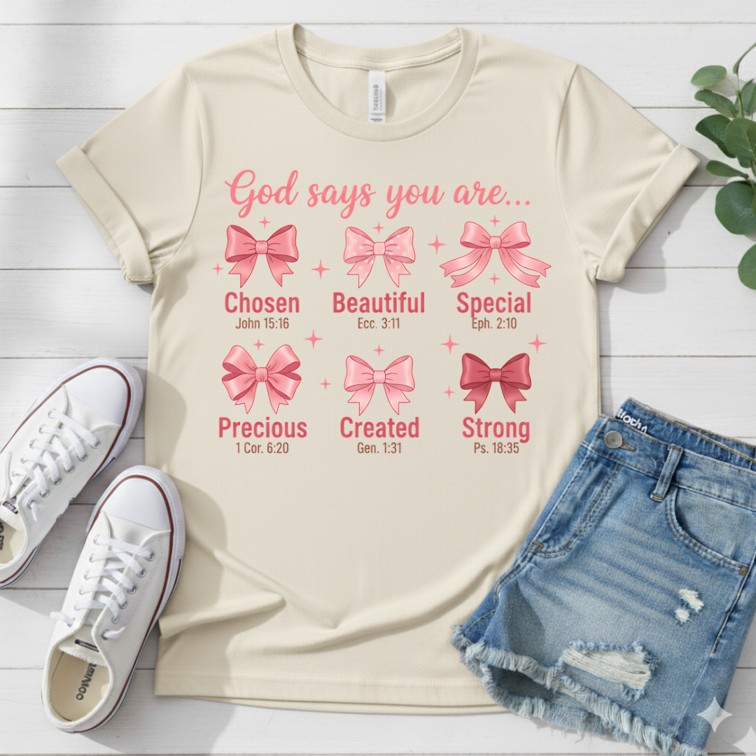 GOD SAYS YOU ARE .. T-SHIRT