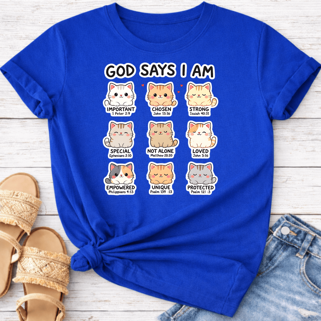 GOD SAYS I AM T-SHIRT