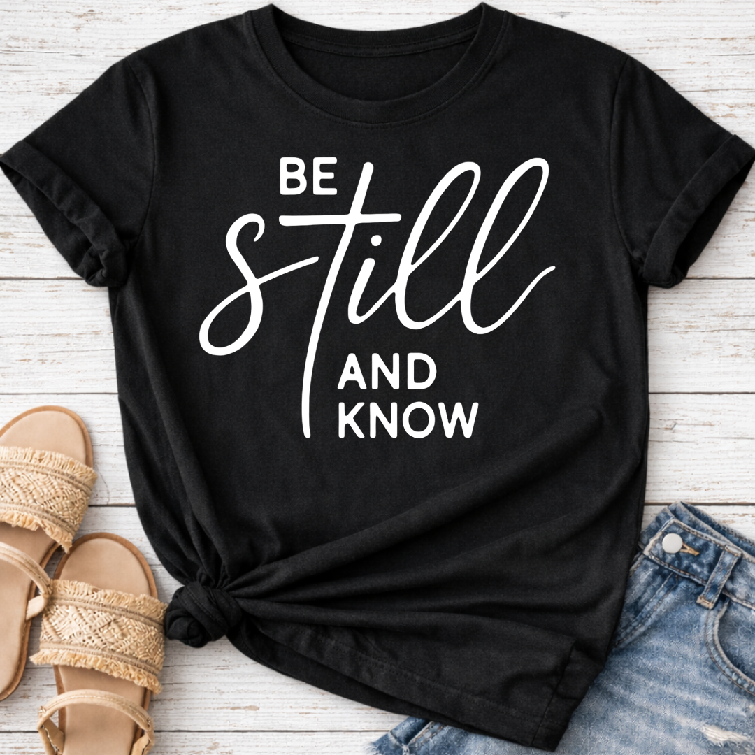 BE STILL AND KNOW T-SHIRT