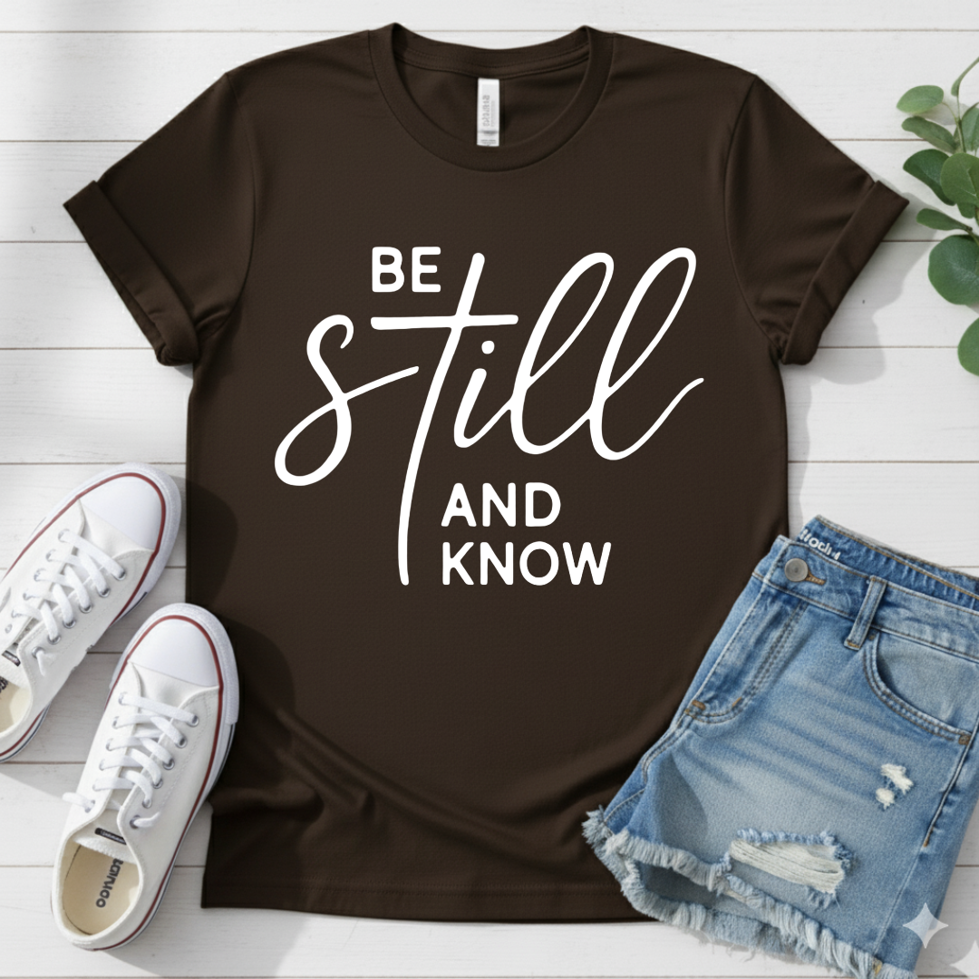 BE STILL AND KNOW T-SHIRT