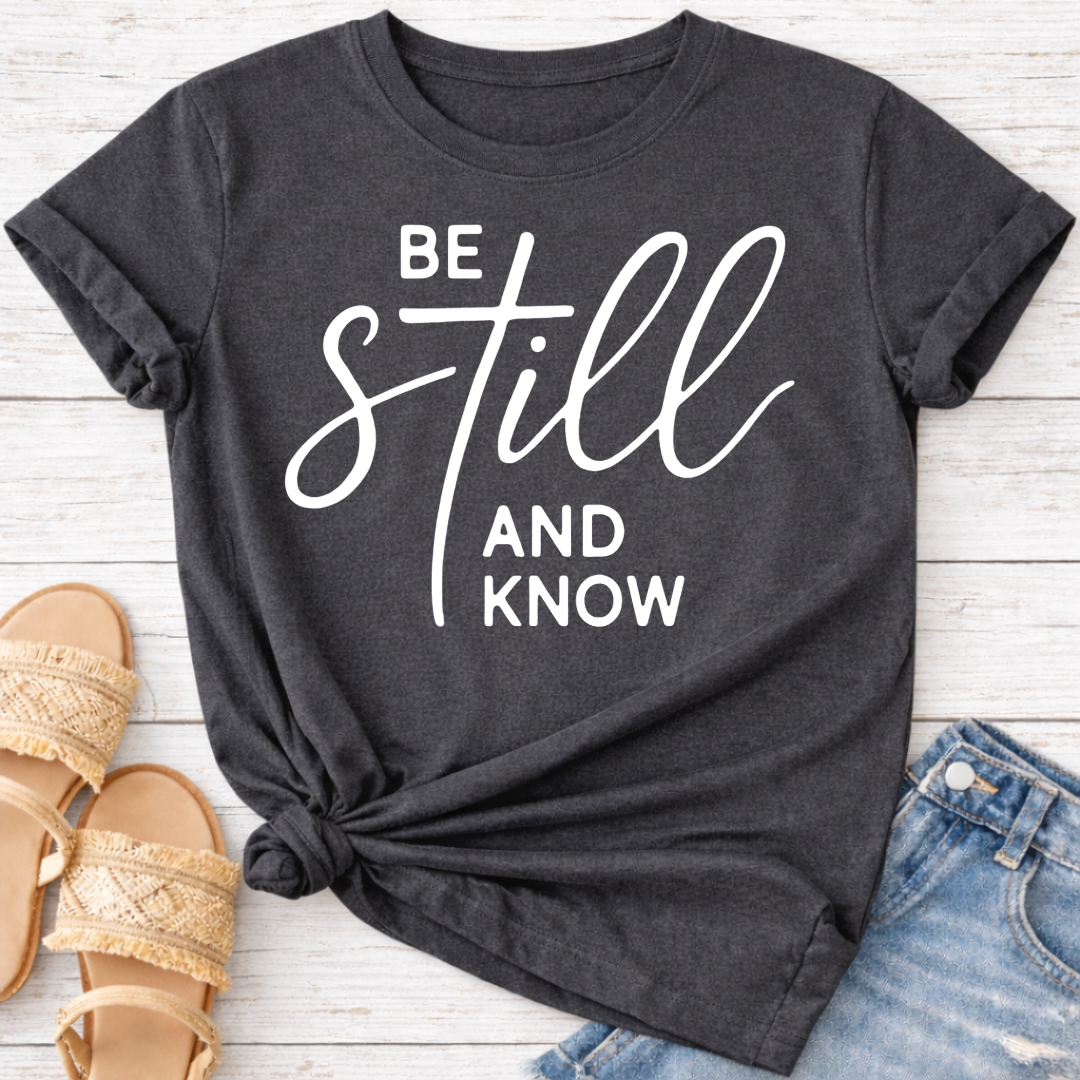 BE STILL AND KNOW T-SHIRT