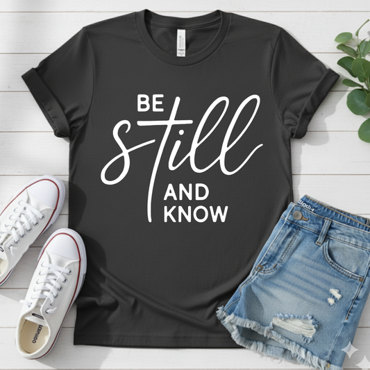 BE STILL AND KNOW T-SHIRT