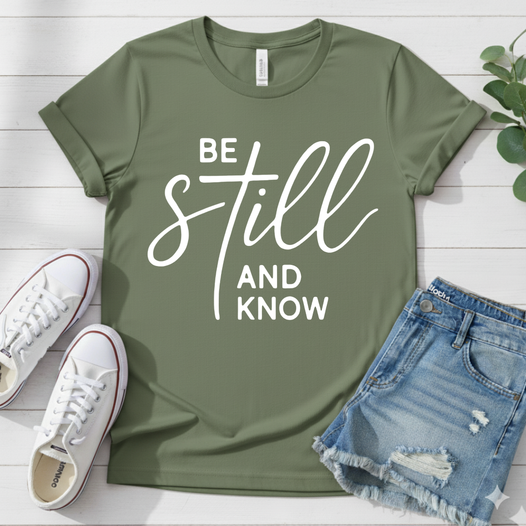 BE STILL AND KNOW T-SHIRT
