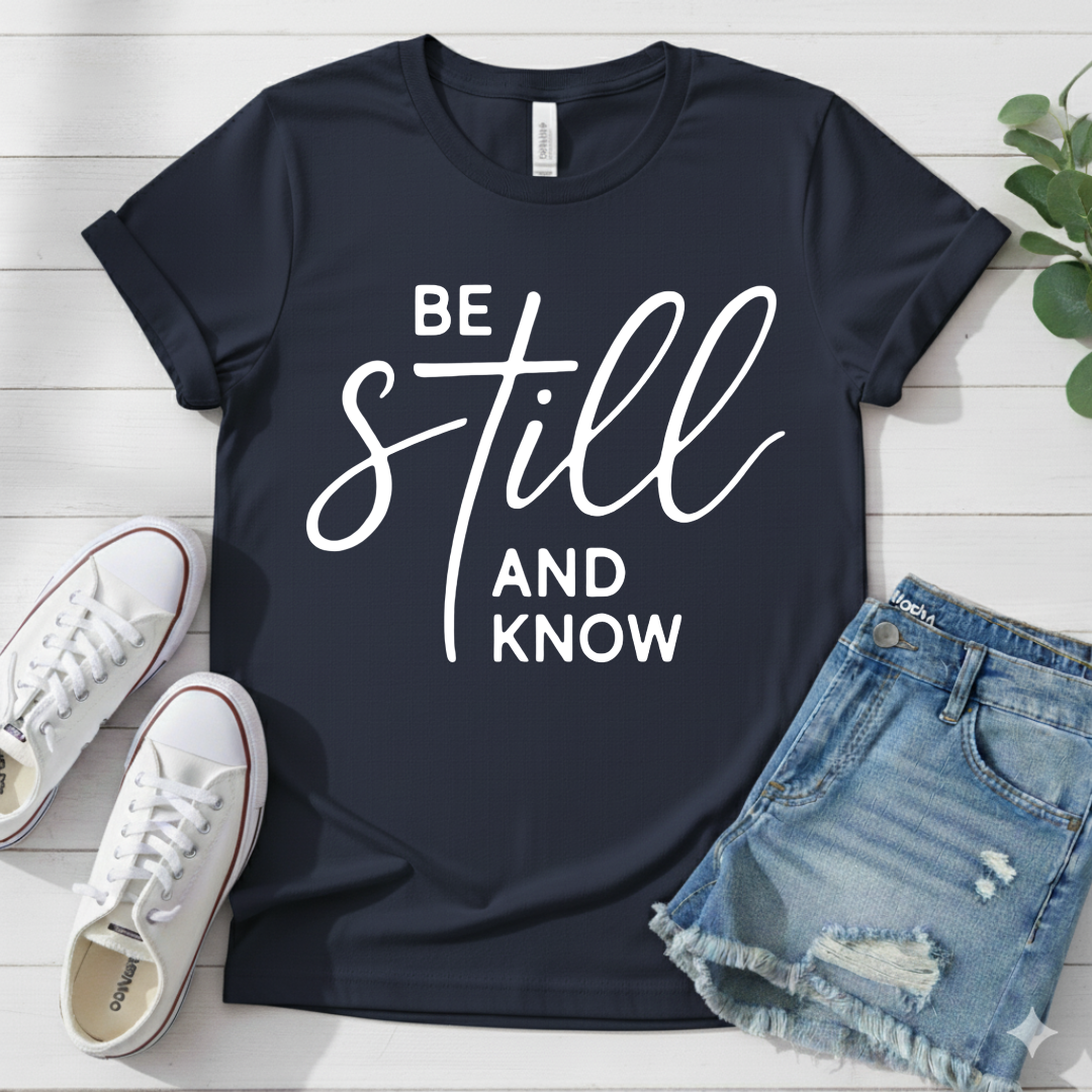 BE STILL AND KNOW T-SHIRT