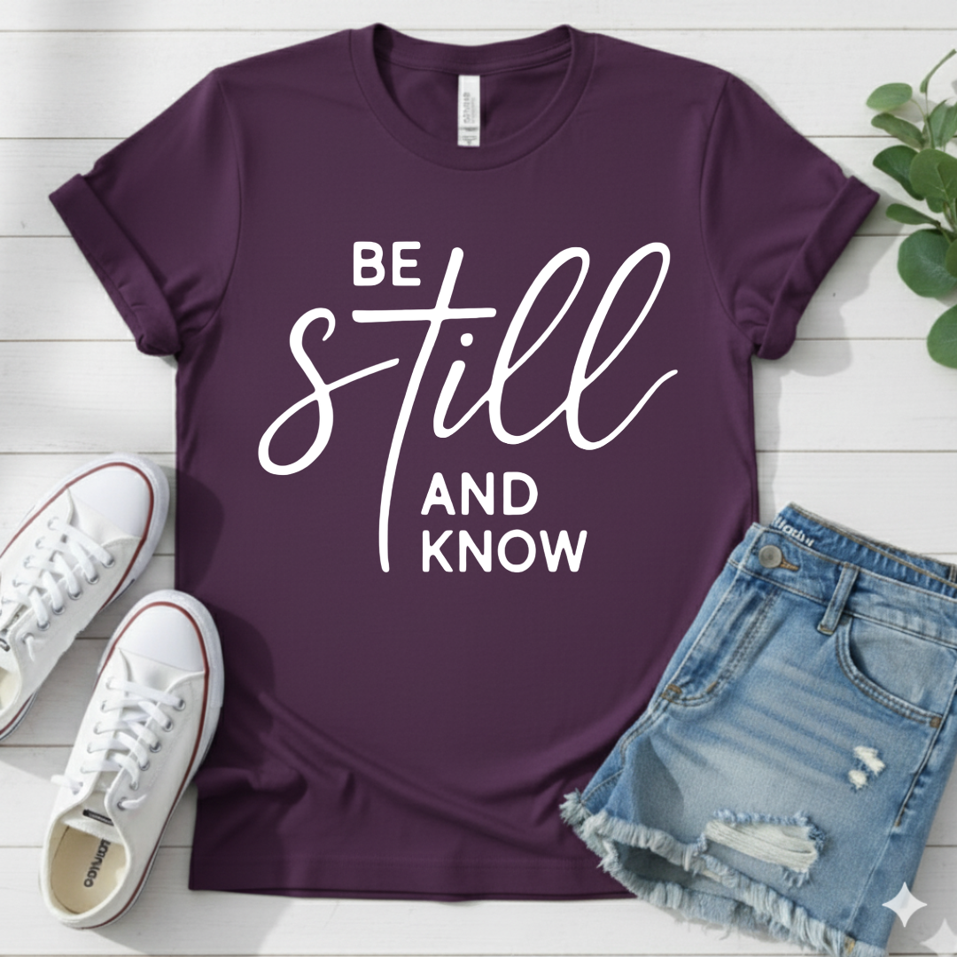 BE STILL AND KNOW T-SHIRT