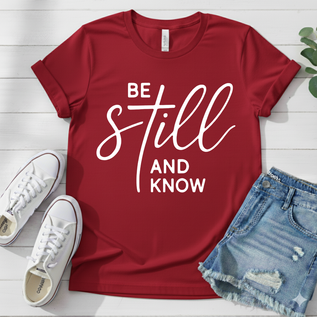 BE STILL AND KNOW T-SHIRT