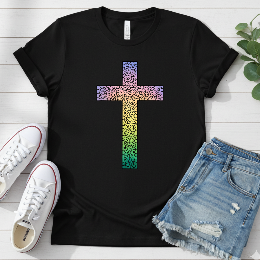 COLORFUL CROSS T-SHIRT