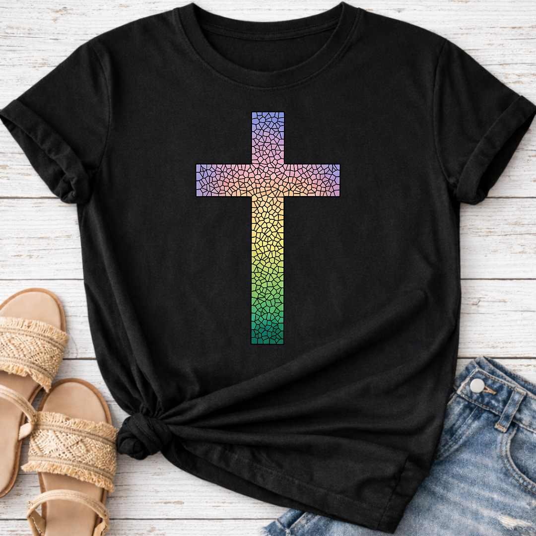 COLORFUL CROSS T-SHIRT