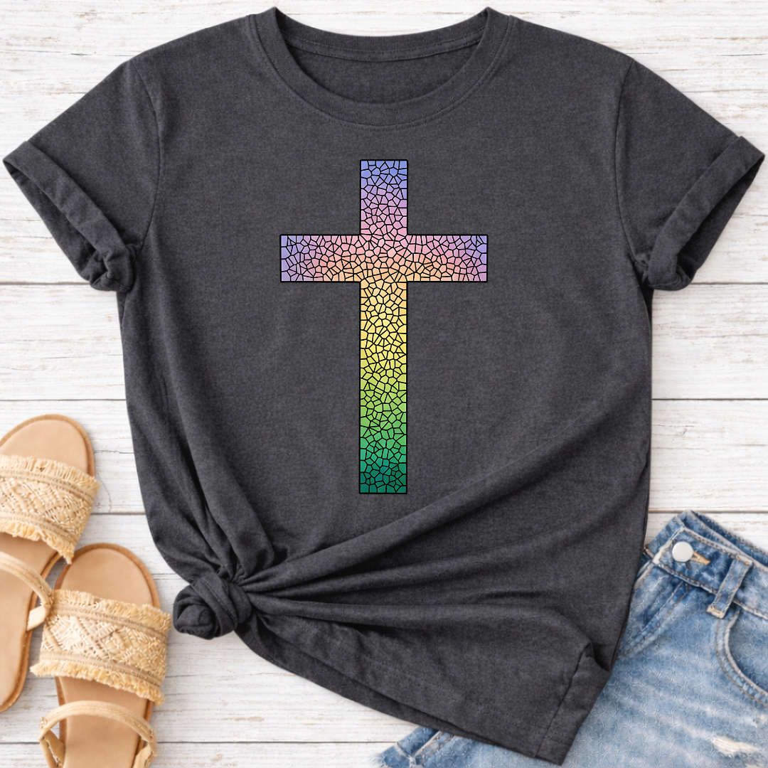 COLORFUL CROSS T-SHIRT