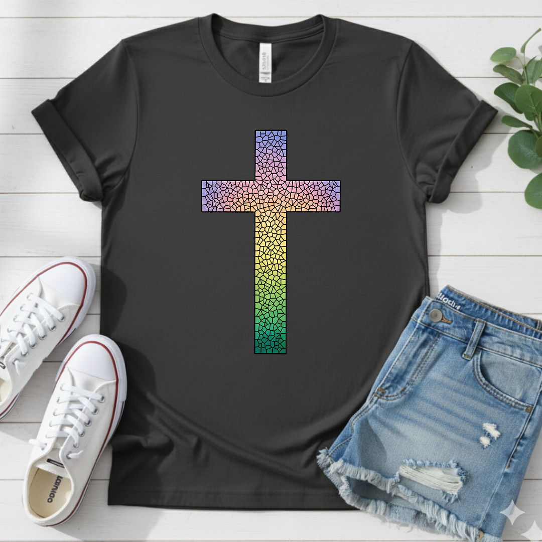 COLORFUL CROSS T-SHIRT