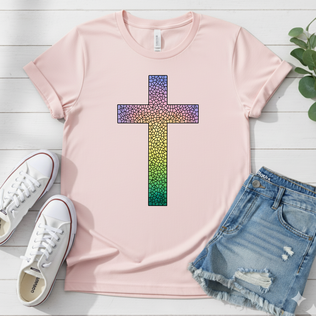 COLORFUL CROSS T-SHIRT