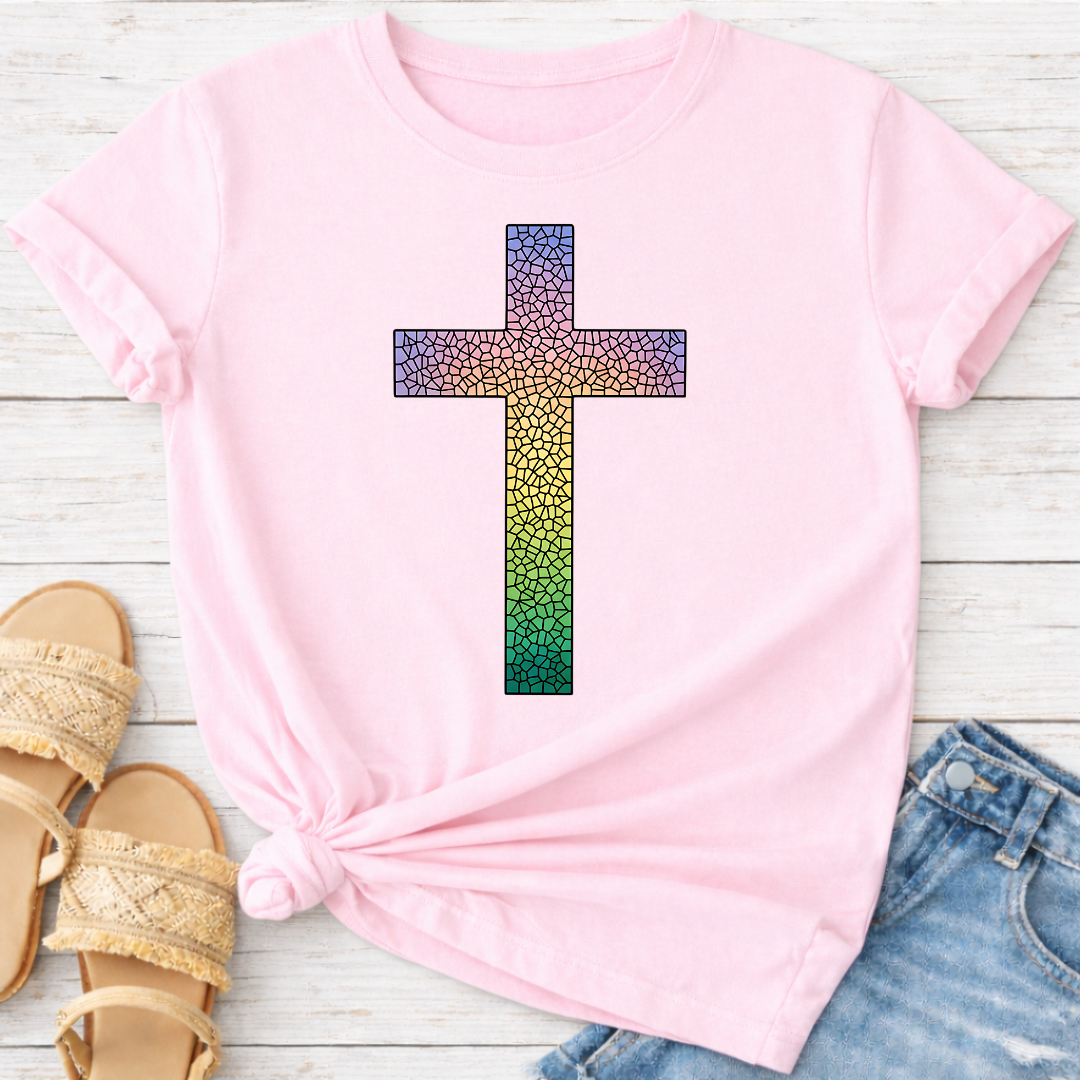 COLORFUL CROSS T-SHIRT