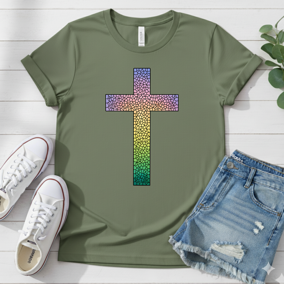 COLORFUL CROSS T-SHIRT