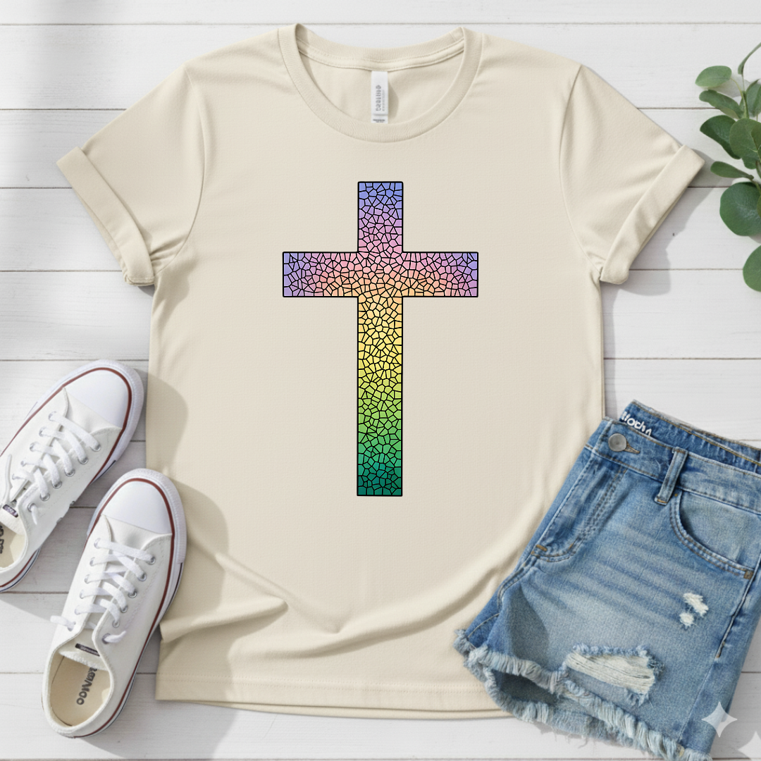 COLORFUL CROSS T-SHIRT