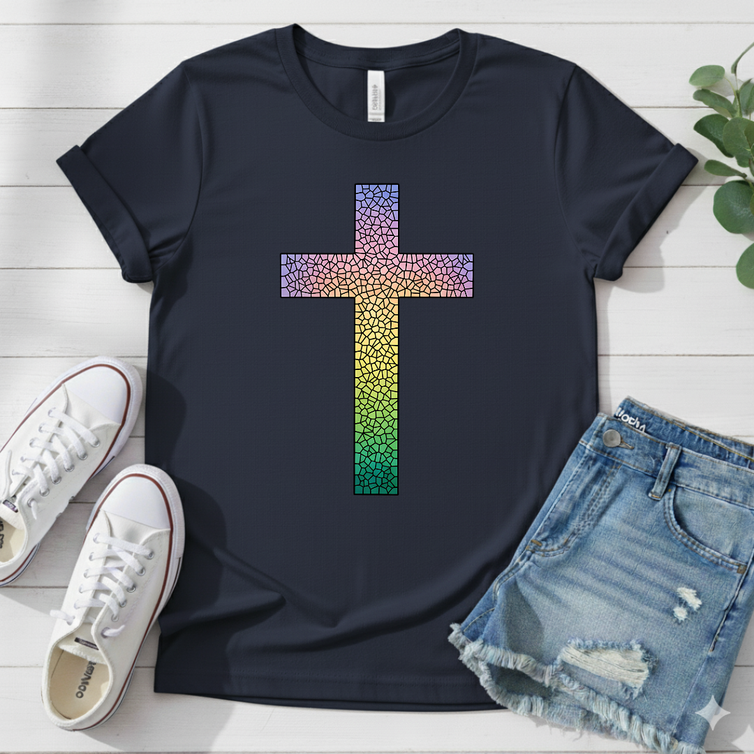 COLORFUL CROSS T-SHIRT