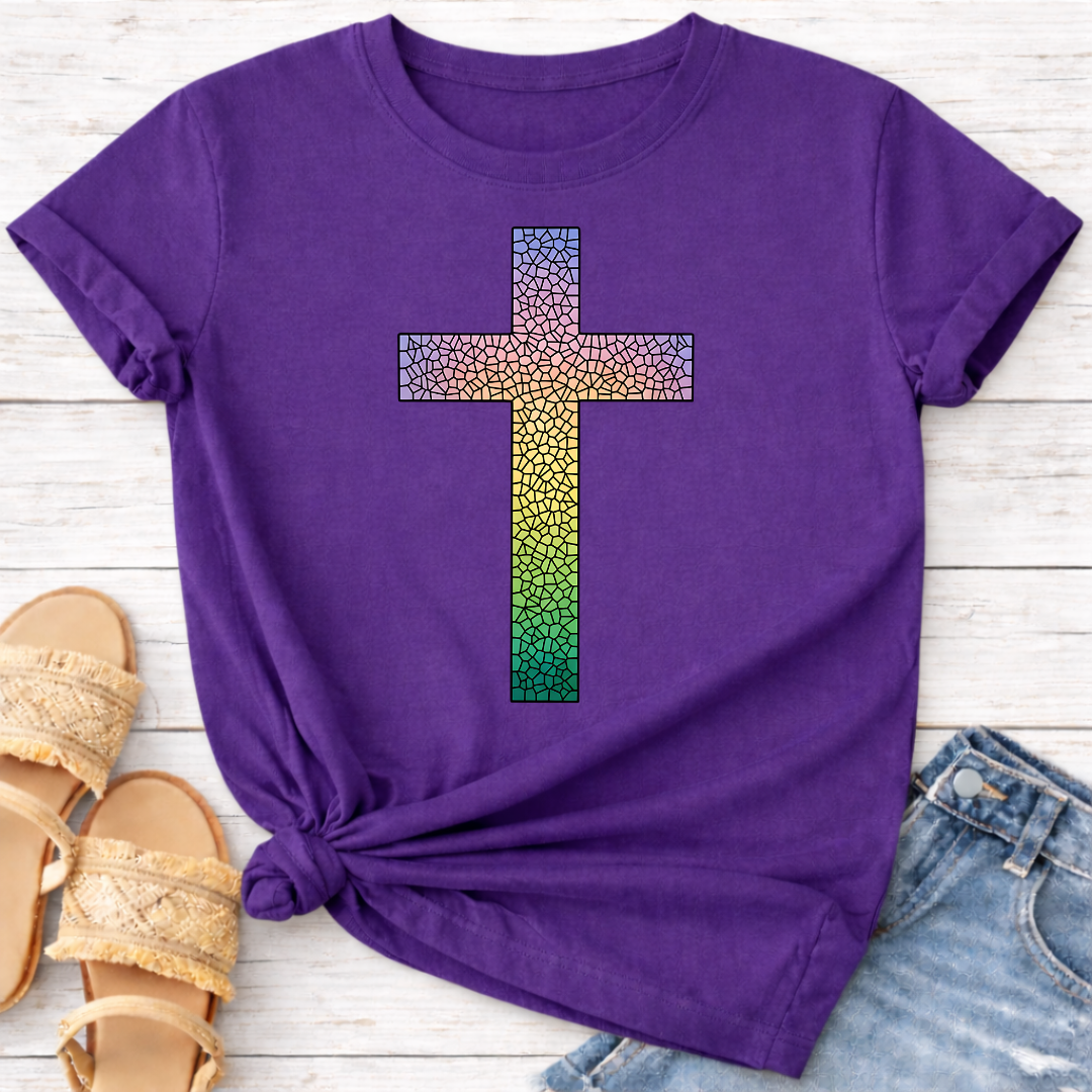 COLORFUL CROSS T-SHIRT